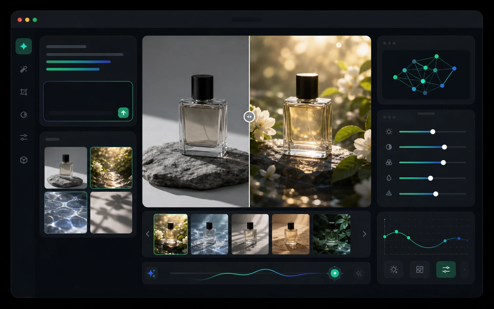 Nano Banana image editing workflow in Bimg AI