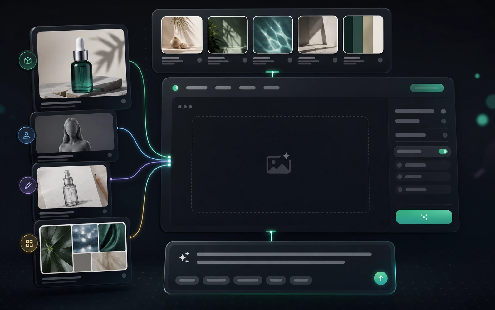 Start a Bimg AI project with a prompt or reference image